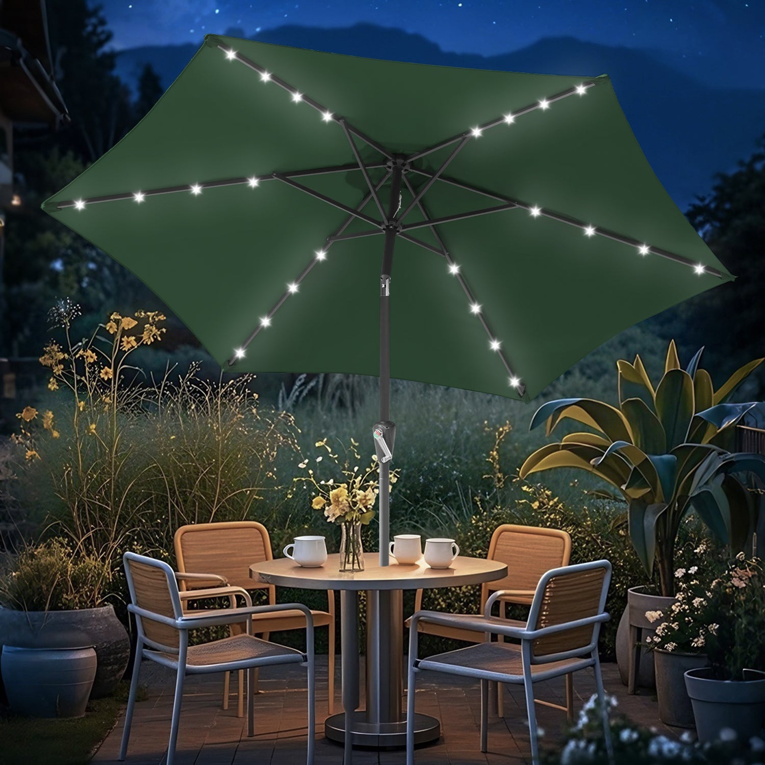 Cosmo Go Sonnenschirm 2.7m Winkelverstellbar mit/ohne LED