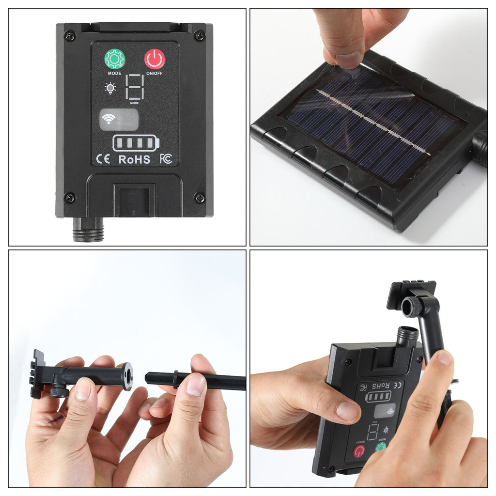 Cosmo Go Solar Eiszapfen Lichterkette mit Fernbedienung 10m