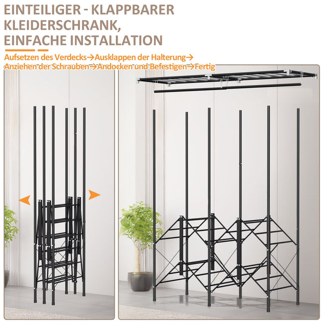 Cosmo Go Klappbarer Kleiderschrank Schlafzimmerschrank Main Image