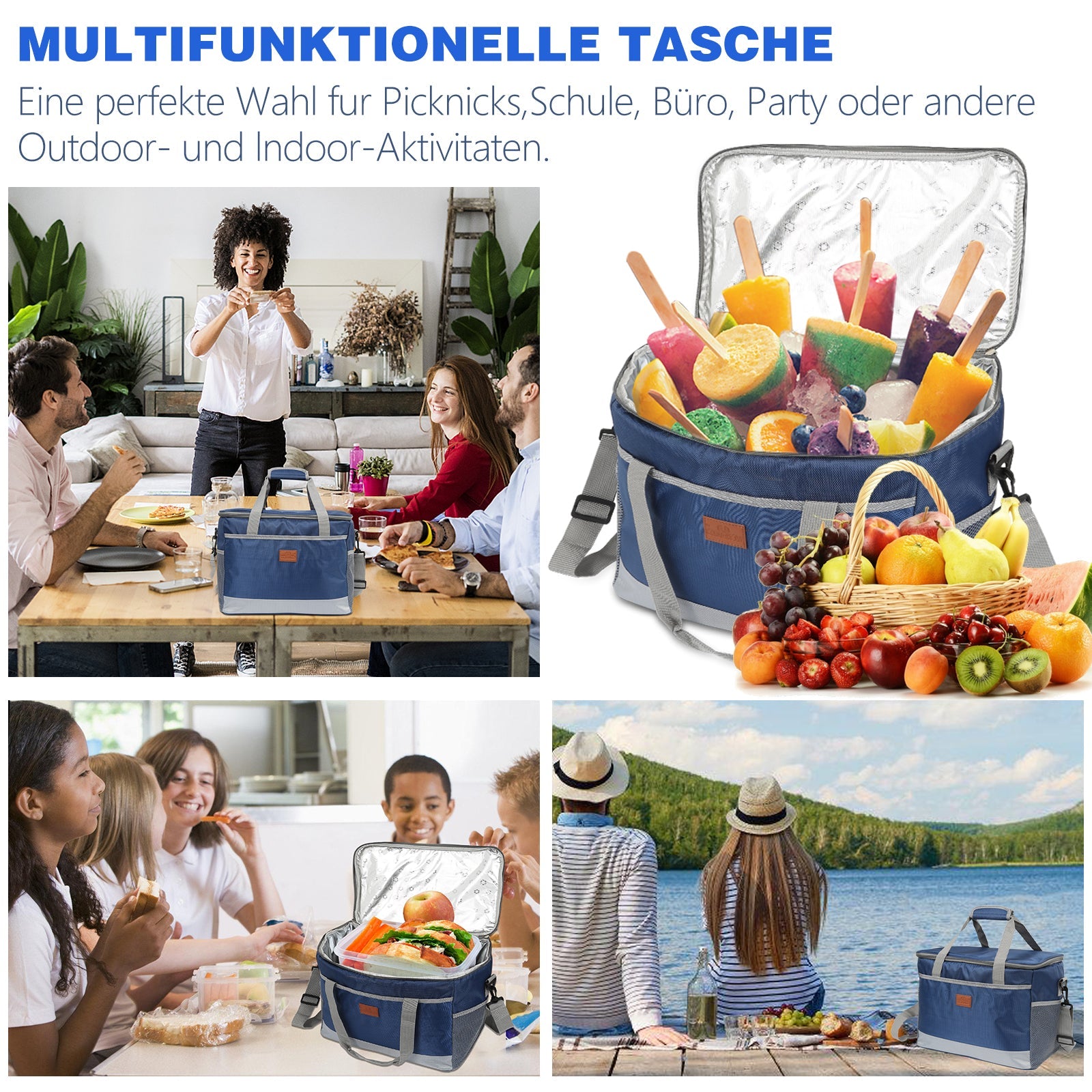 Cosmo Go Kühltasche Faltbar mit Kühlakku