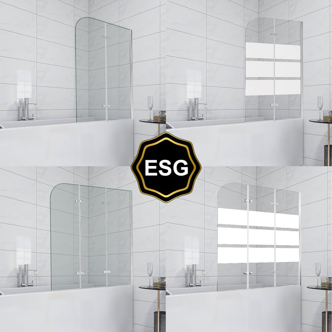 Cosmo Go Duschwand für badewanne Faltbare Glas Duschtrennwand Hover Image