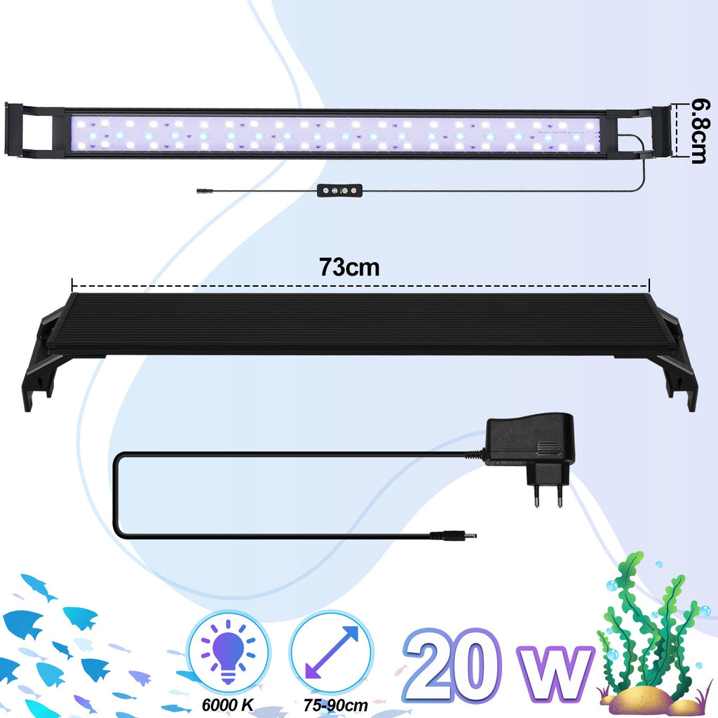Cosmo Go LED Aquarium Beleuchtung Weiß Blau Licht