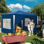 Cosmo Go Pavillon 3x3m Partyzelt Wasserdicht mit Seitenteilen