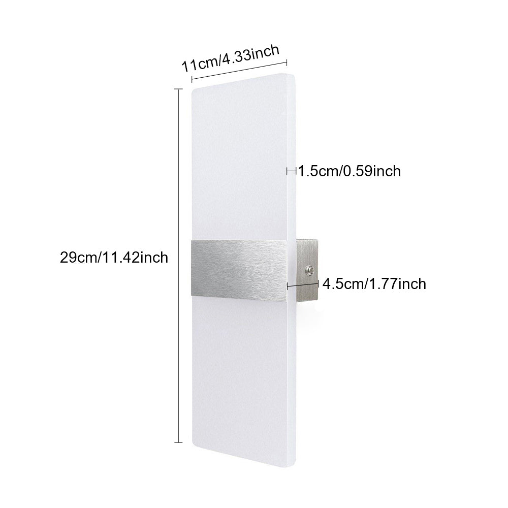 Cosmo Go LED Wandleuchte 6W/12W Weiß /Warmweiß