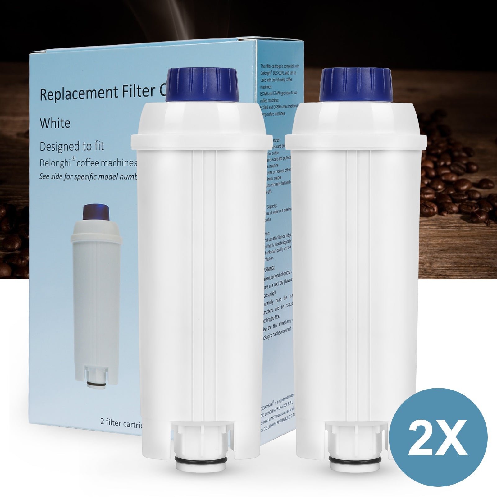 Cosmo Go Wasserfilter für Delonghi kompatibel für DLSC002 ECAM ETAM