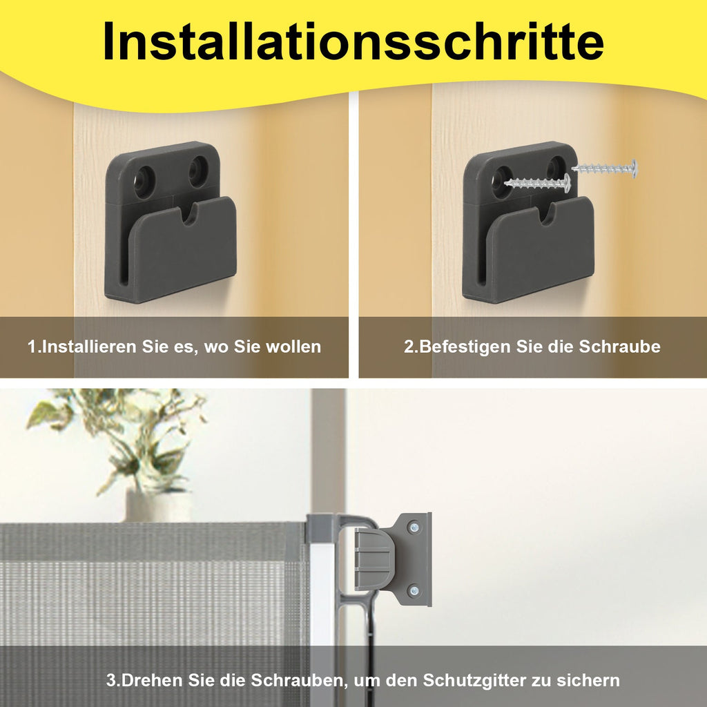 Cosmo Go Treppenschutzgitter Türschutzgitter Ausziehbar 0-150cm/180cm