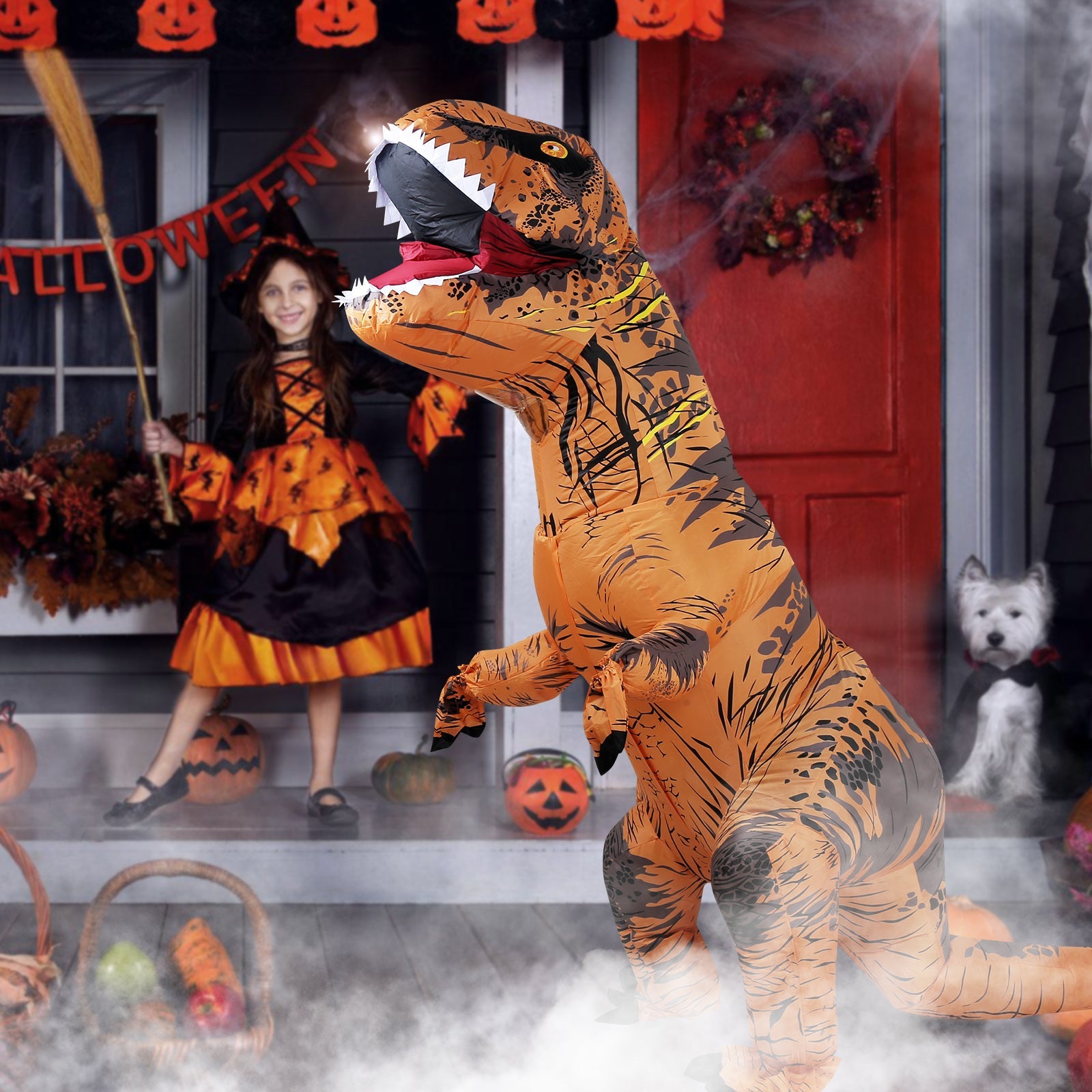 Cosmo Go Aufblasbares Dino Kostüm Erwachsene 200cm