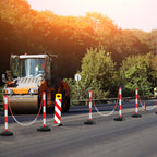 Cosmo Go 2X Absperrpfosten Kettenpfosten Kunststoff 1,4 m