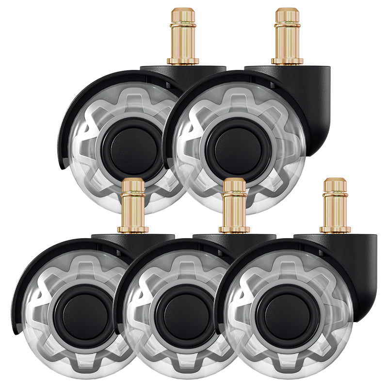 Cosmo Go 5 Stück BürostuhlRollen Drehstuhlrollen 10mm x 22mm
