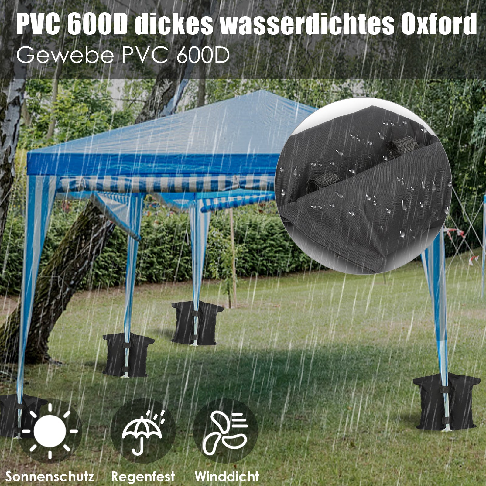 Cosmo Go Pavillon Sandsäcke 4er Set