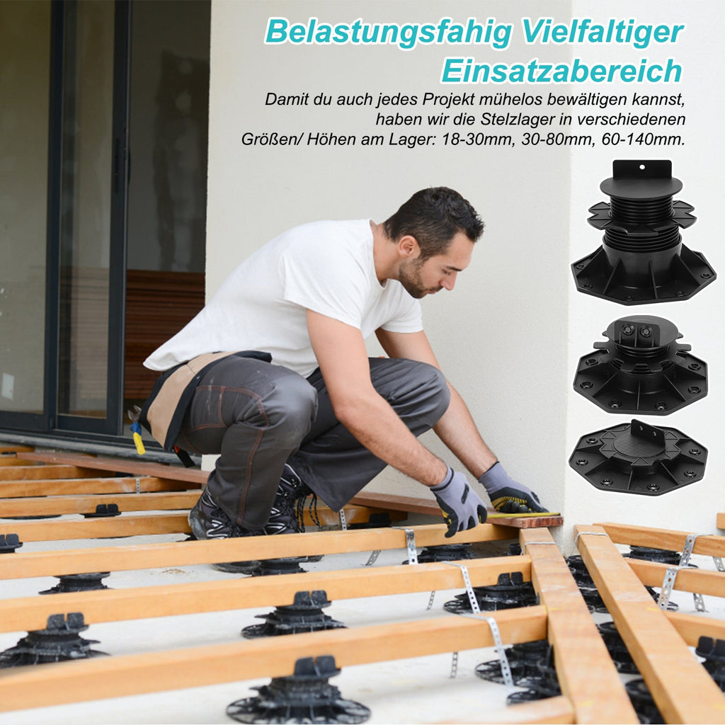 Cosmo Go Stelzlager Höhenverstellbar Terrassenlager 10 Stück