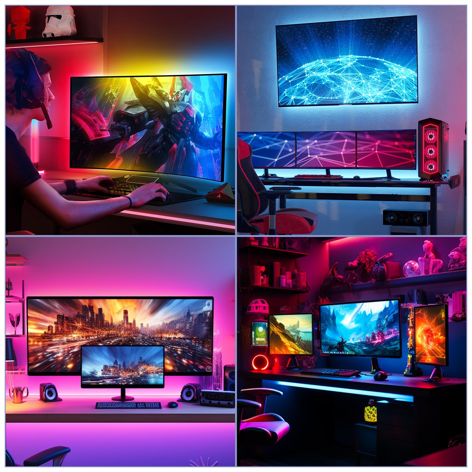 Cosmo Go Neon LED Strip RGBIC LED Streifen für PC-Monitor