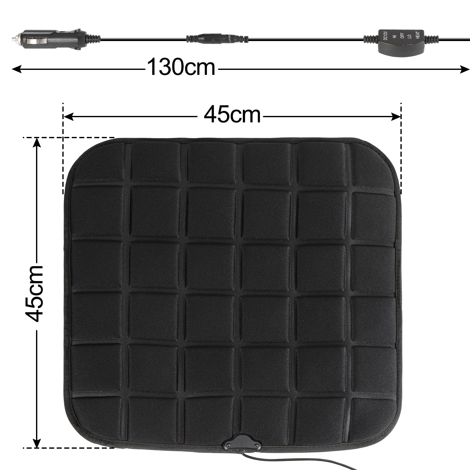 Cosmo Go Auto Sitzheizung/Rücksitzheizung Matten Universal 12V