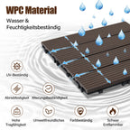 Cosmo Go WPC Terrassenfliesen Klickfliese 30x30cm 11stk