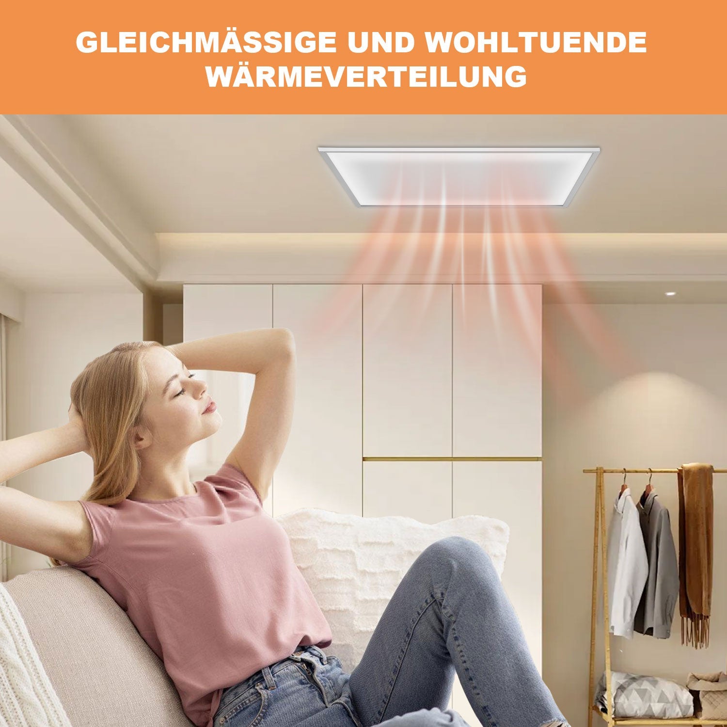 Cosmo Go Infrarotheizung Elektroheizer Decke WIFI 360/770W