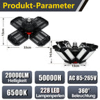 Cosmo Go Led Werkstatt Deckenleuchte Verstellbaren Paneelen 200W