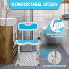 Cosmo Go Duschhocker Duschsitz mit Hochklappbare Armlehne