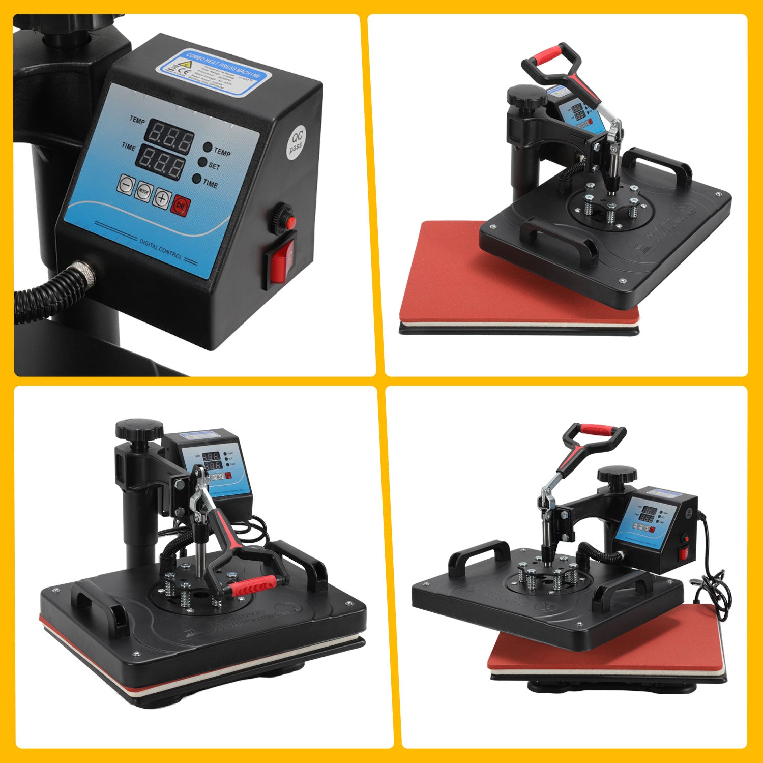 Cosmo Go Transferpresse Hitzepresse 8 IN 1 1250W