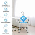 Cosmo Go Duschhocker Duschstuhl mit Doppelt Verstärktem Querbalken