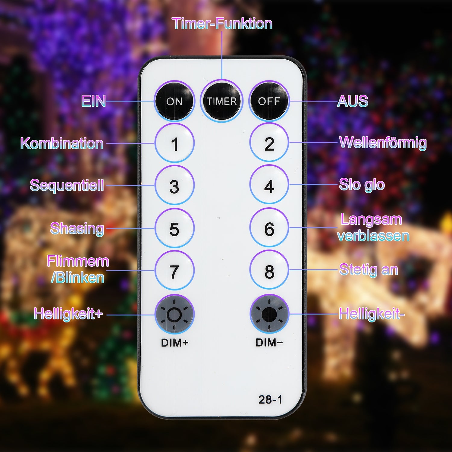 Cosmo Go LED Lichterschlauch Aussen mit Fernbedienung und Timer
