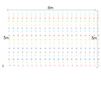Cosmo Go LED Lichtervorhang 3x3m/3x6m Warmweiß/Farbe