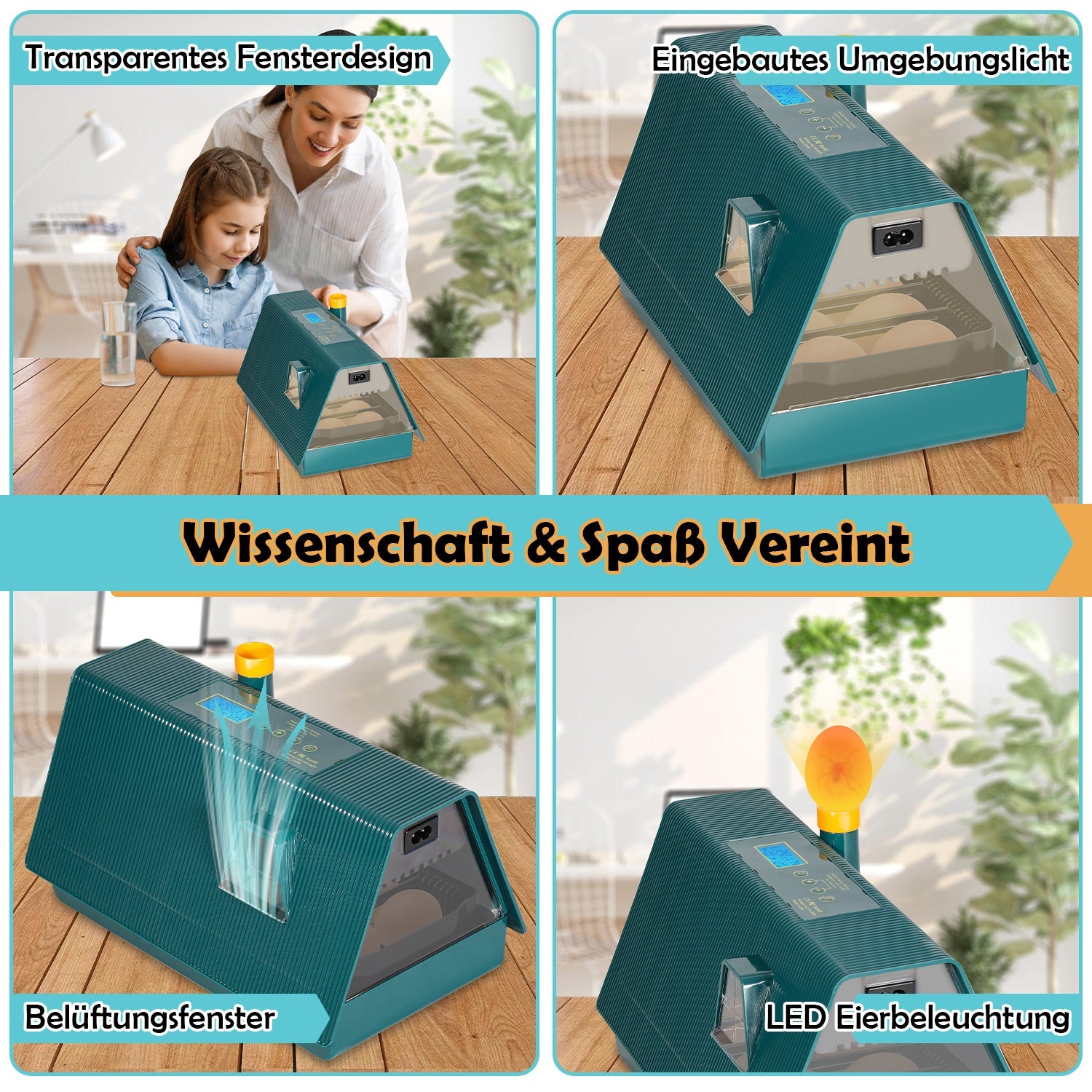 Cosmo Go Brutmaschine Inkubator automatik fur 10 Hühnereier