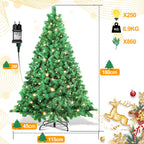 Cosmo Go Weihnachtsbaum künstlich mit Beleuchtung