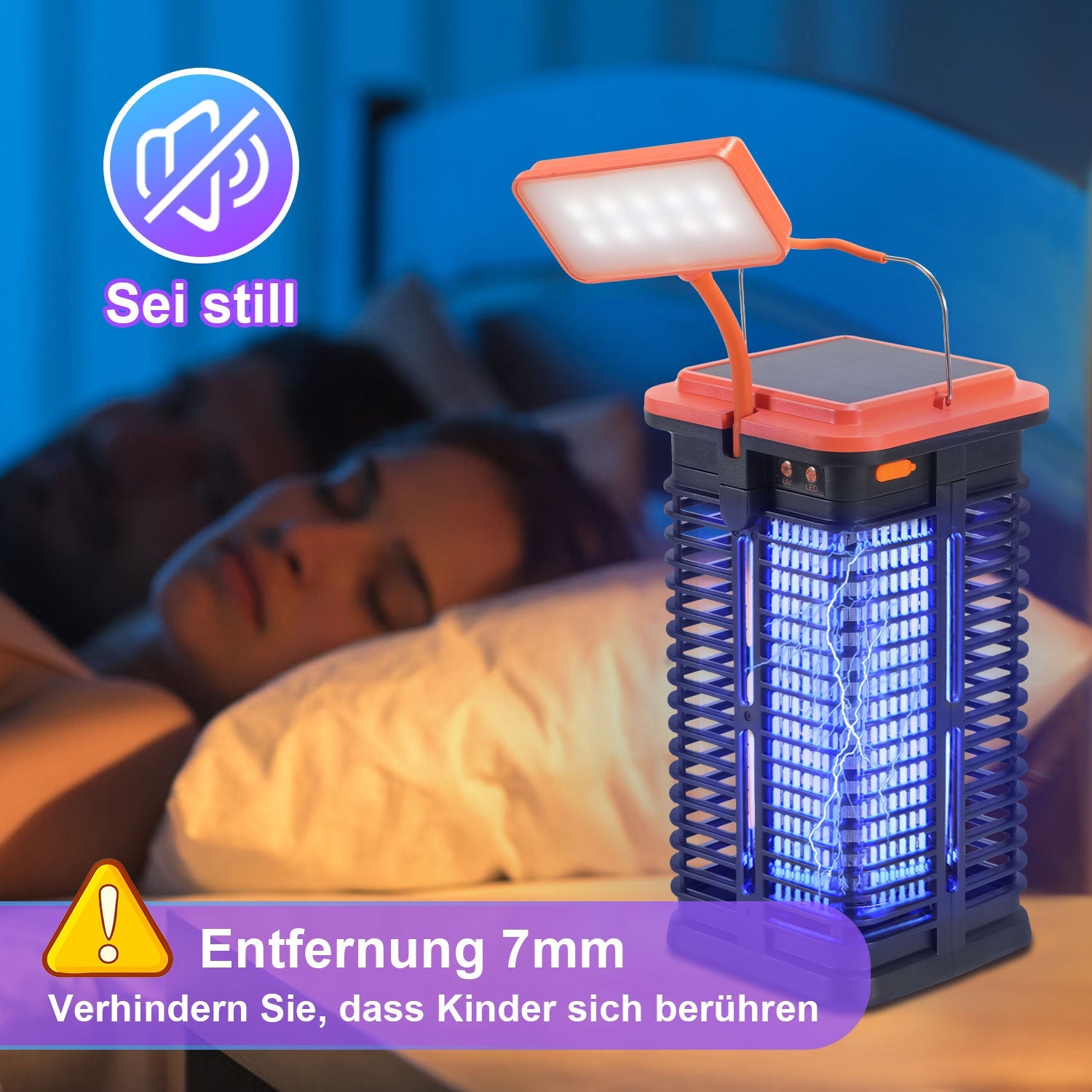 Cosmo Go Insektenvernichter Elektrisch Solar 1500V