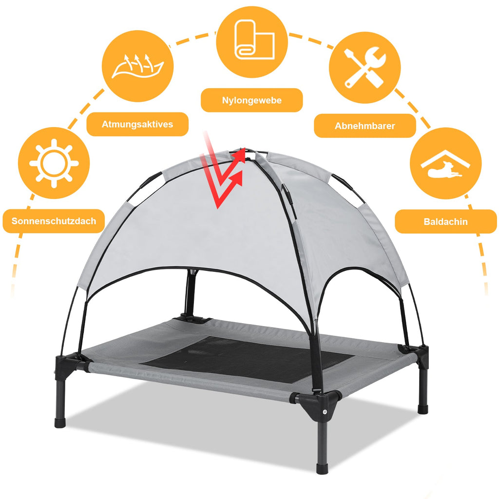 Cosmo Go Haustierbett mit Baldachin für Indoor & Outdoor