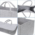 Cosmo Go 2x Filztasche Kaminholztasche Brennholzkorb Faltbar 30L