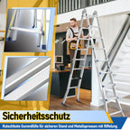 Cosmo Go Teleskopleiter Multifunktionsleiter 3 in 1 Aluleiter