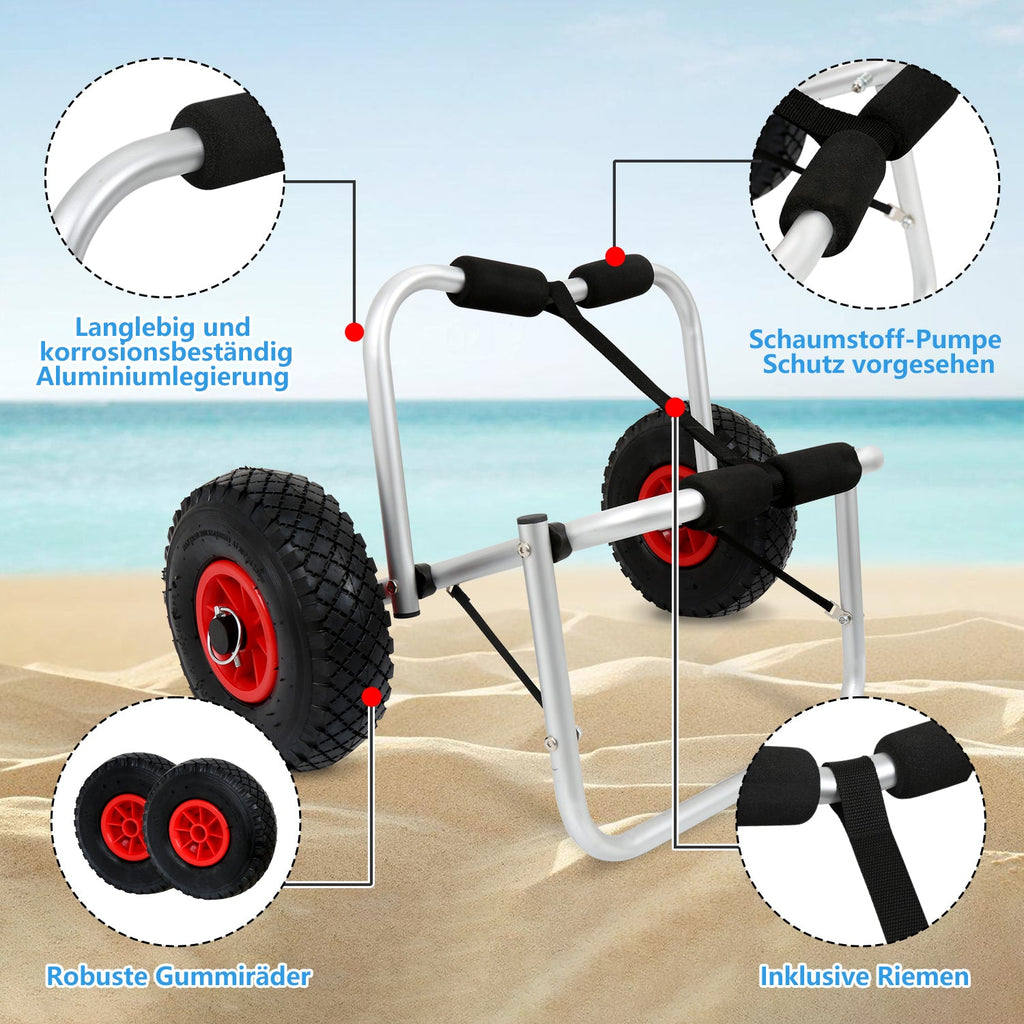 Cosmo Go Faltbarer Kajakwagen Bootswagen 75kg