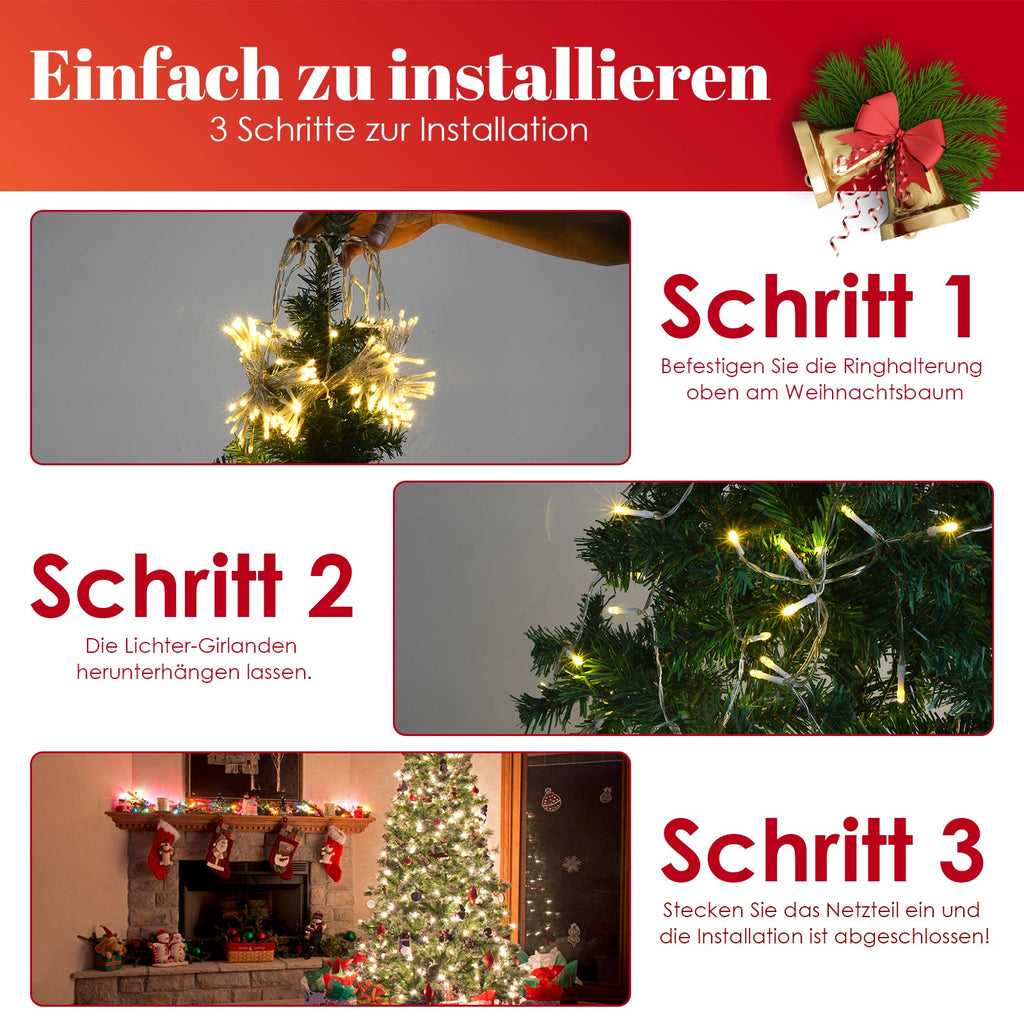 Cosmo Go Christbaumbeleuchtung mit Ring 280 LEDs IP44