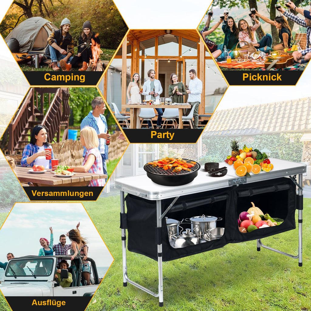 Cosmo Go Campingküche Faltbar 2 Fächer