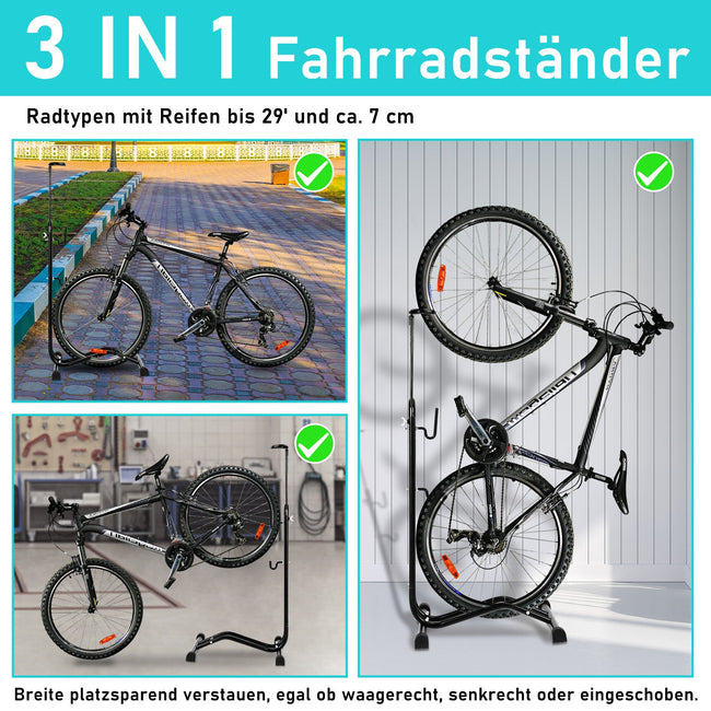 Cosmo Go 3 in 1 Fahrradständer Boden 20 bis 29 Zoll Main Image