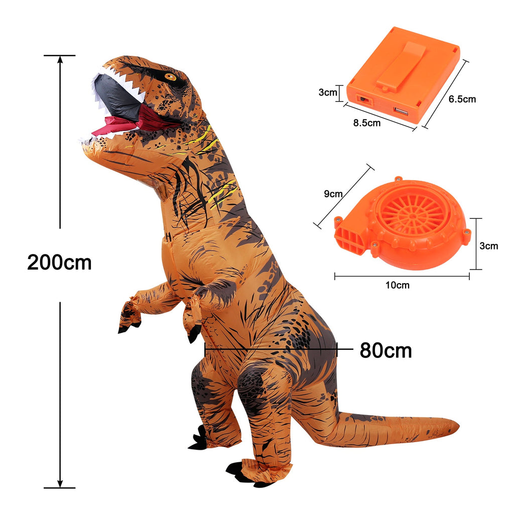 Cosmo Go Aufblasbares Dino Kostüm Erwachsene 200cm