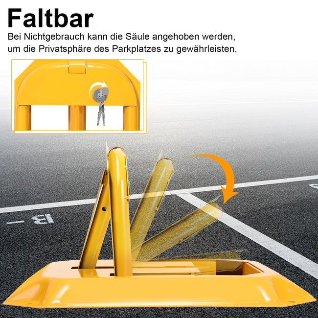 Cosmo Go Klappbar Parksperre mit 3 Schlüsseln Main Image