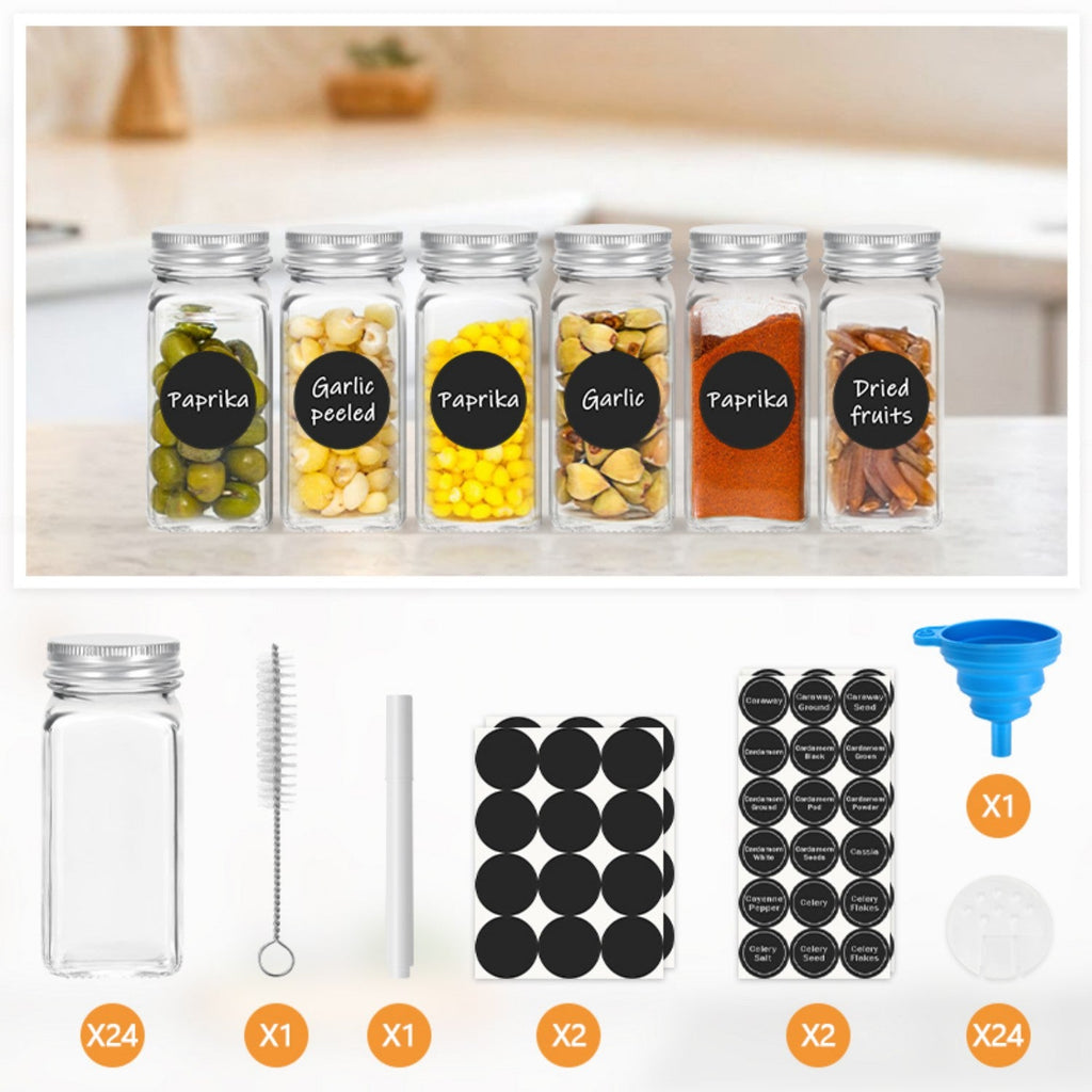 Cosmo Go Drehdeckel Gewürzflasche Gewürzkörnerbehälter 12 Stück