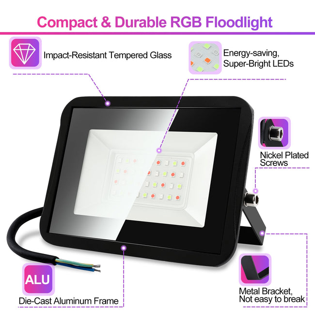 Cosmo Go RGB Strahler Farbwechsel Flutlicht IP66 Main Image