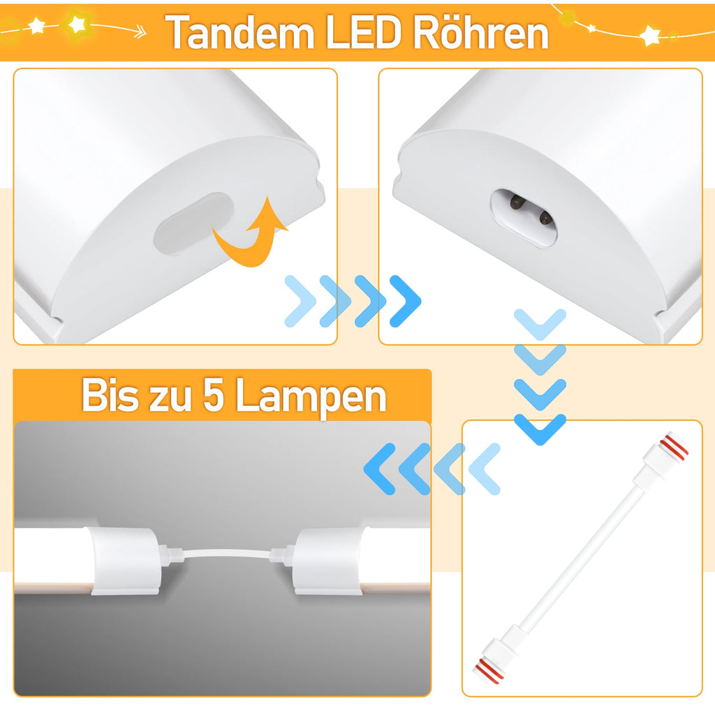 Cosmo Go LED Feuchtraumleuchte Neutralweiß 18W/36W/48W
