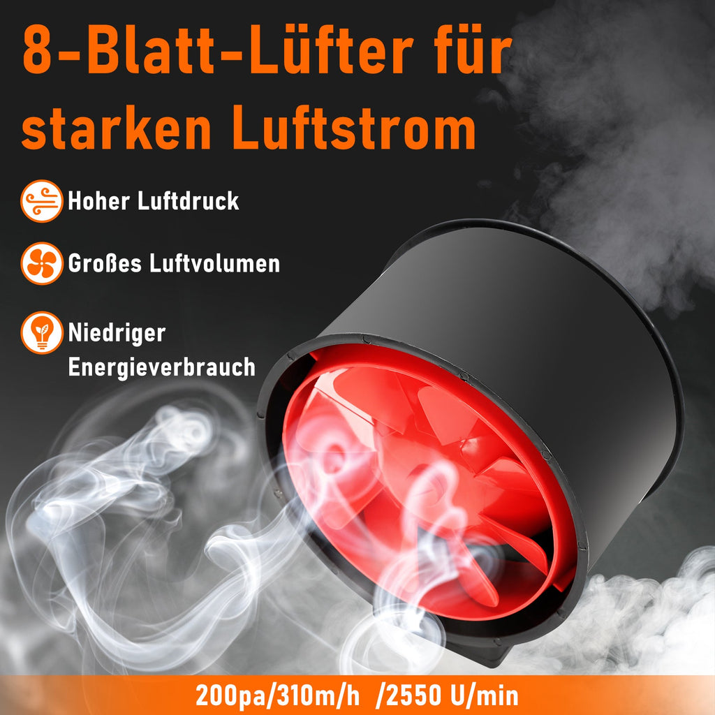 Cosmo Go Rauchabzug Rohrventilator mit Fernsteuerung 100mm/150mm