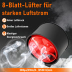 Cosmo Go Rauchabzug Rohrventilator mit Fernsteuerung 100mm/150mm