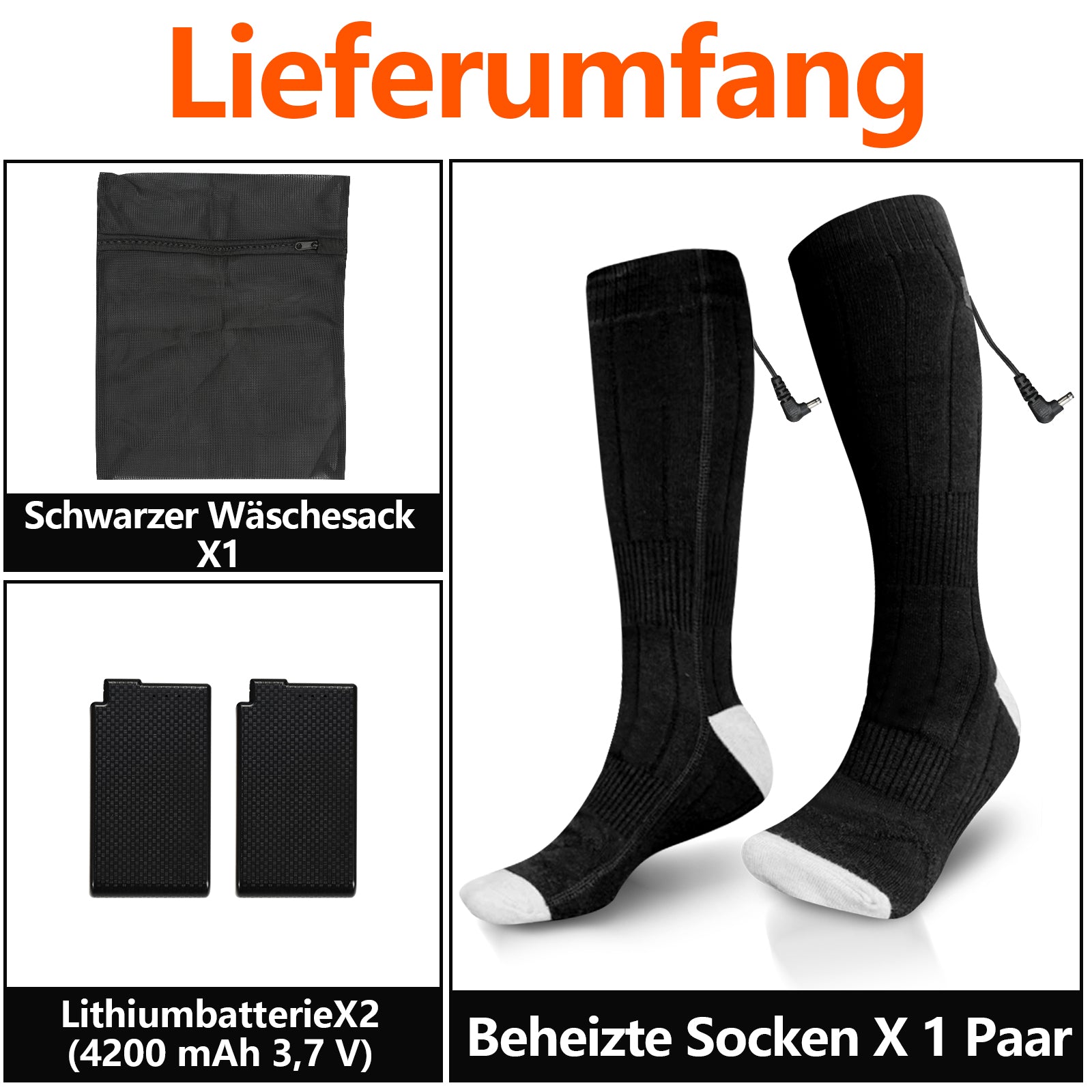 Cosmo Go Beheizte Socken Herren Damen Wiederaufladbar