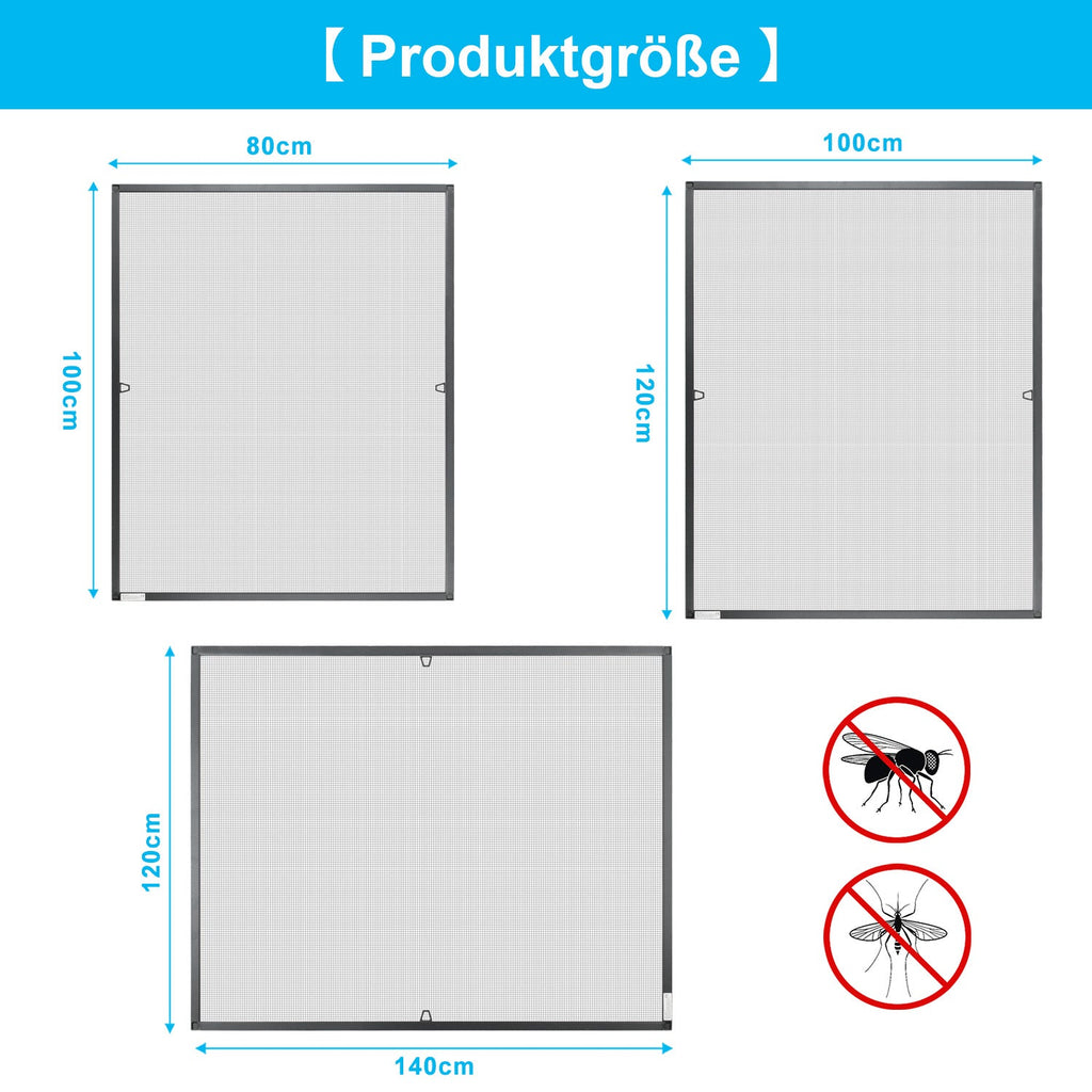 Cosmo Go Fliegengitter Fenster Insektenschutz Anthrazit