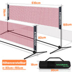 Cosmo Go Badmintonnetz Badminton Netz Tennisnetz 3.1m/ 4.1m/5.1m