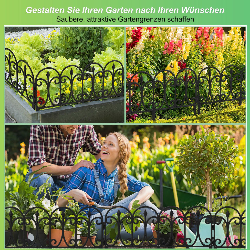 Cosmo Go 5 tlg Beetzaun Beetumrandung Kunststoff