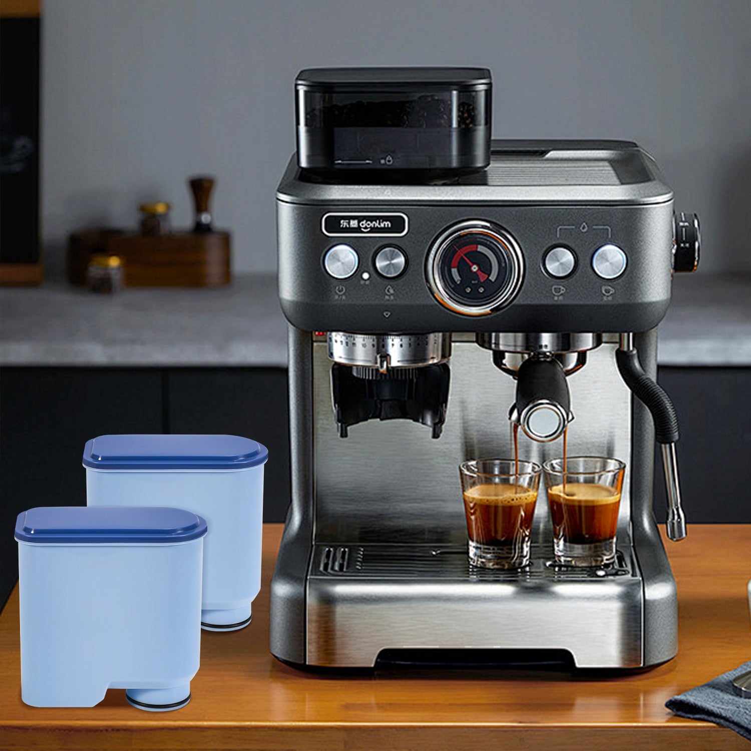 Cosmo Go 2x Wasserfilter Kaffeemaschinenfilter für Philips AquaClean
