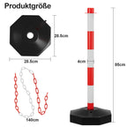 Cosmo Go 2X Absperrpfosten Kettenpfosten Kunststoff 1,4 m