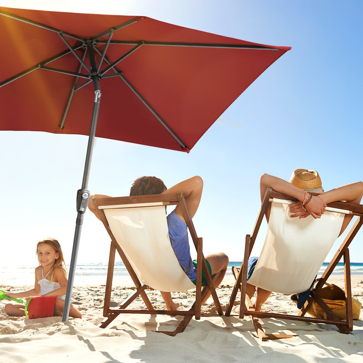 Cosmo Go Sonnenschirm 210x140 / 300x200cm Rechteckig