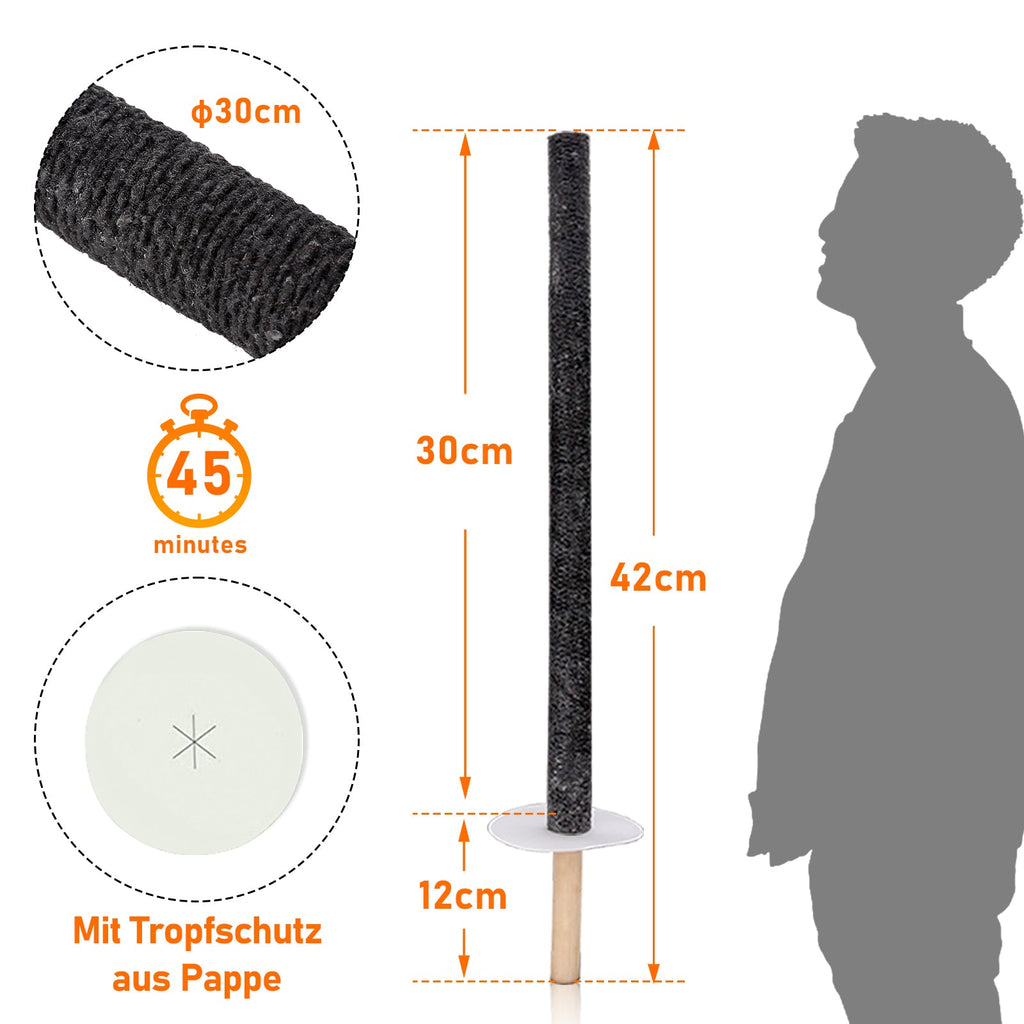 Cosmo Go Wachsfackeln Fackeln für Outdoor Brennzeit 45 min